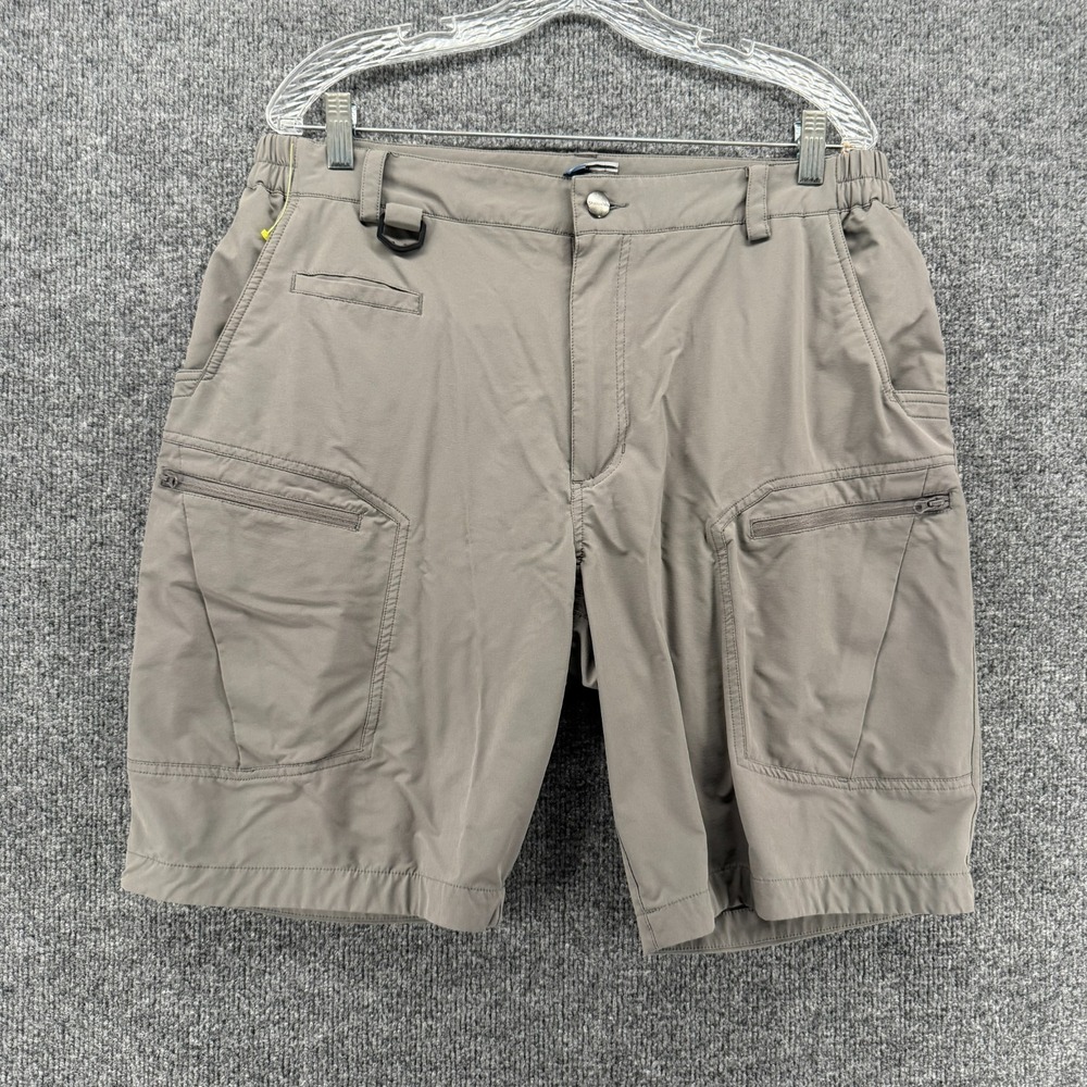 Shallowlulu Shorts Mens 36 Gray Cargo Casual Outdoor Hiking Performance